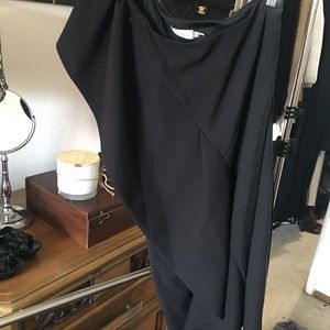 Calvin Klein one shoulder cocktail dress.